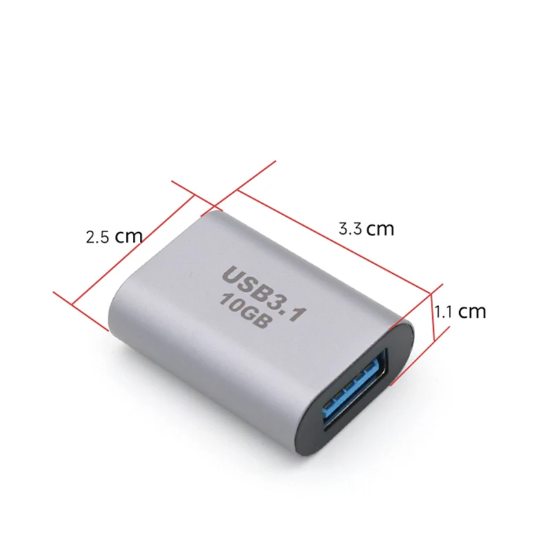 1PCS 10GB OTG Voll ausgestatteter Konverter USB3.1 zu Typ-C Für Telefone Laptops Audio Festplatte Boxen power Banks Adapter Anschlüsse – Detail 2