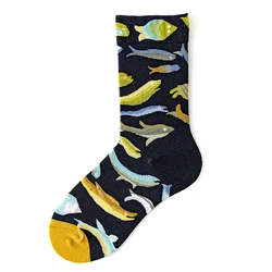 Vibrant Cartoon Graffiti Fashion Cotton Socks - Winter Warmth & Comfort for Men and Women (33)