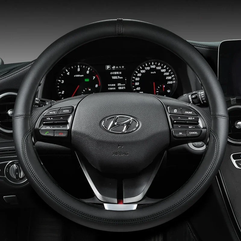 Elegant 38cm Car Steering Wheel Cover - Luxurious Auto Accessory