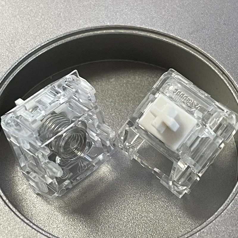 카일 해파리 마그네틱 스위치 35g 풀 투명 HIFI 리니어 스위치 커스텀 스프링 20mm PC PA12 게이밍 키보드 스위치용