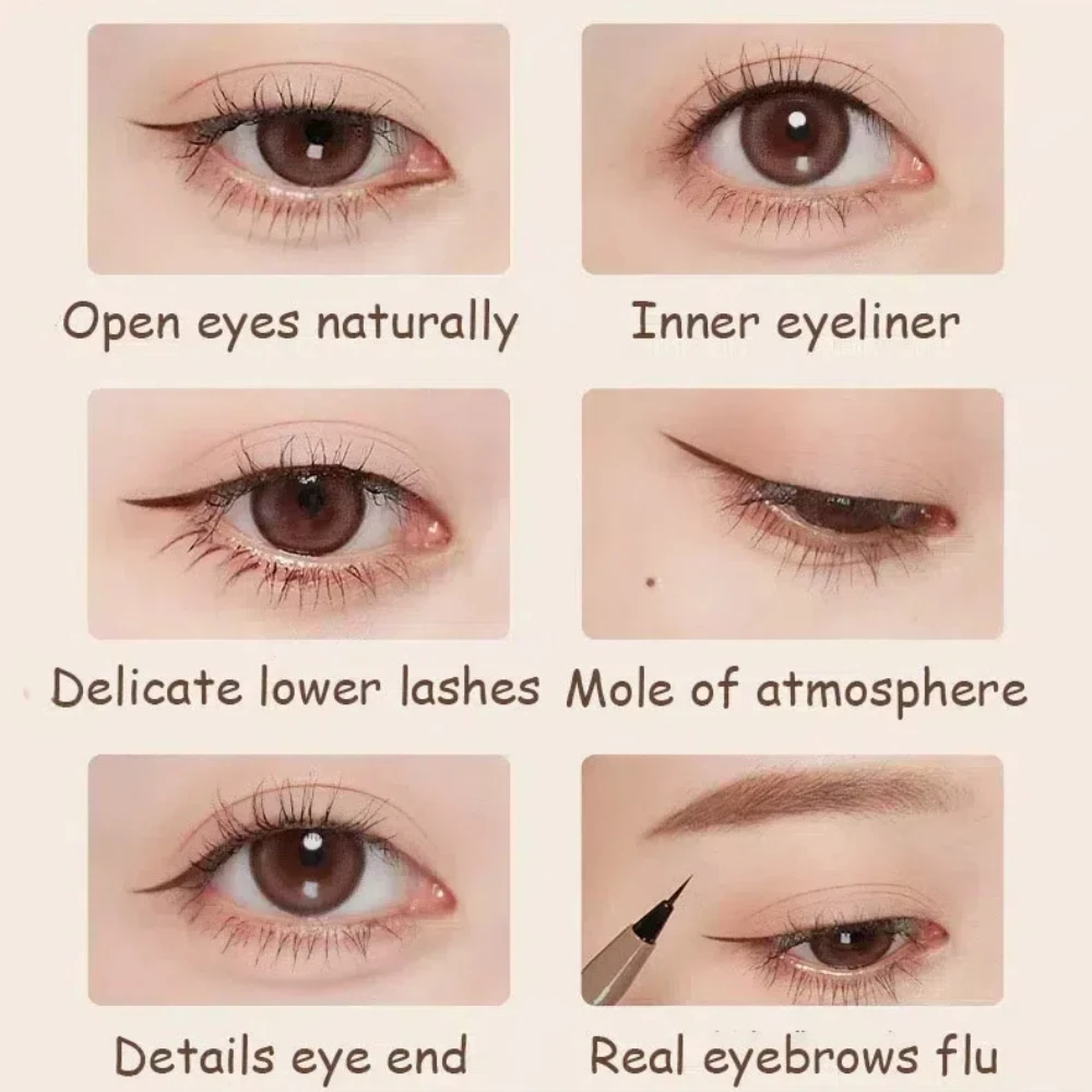 Judydoll Black Liquid Eyeliner Pencil Ultra-fine Waterproof Quick Dry Long Lasting Eye Makeup Smooth Eye Liner Pen Cosmetics 5