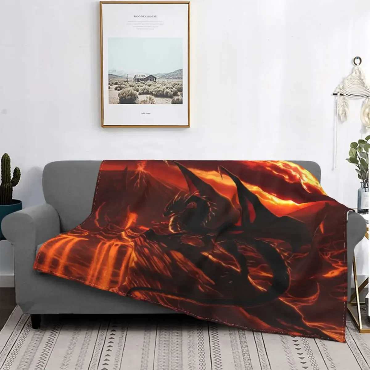 

Best Dragoness Dragon Blankets Flannel Printed Legend Myth Animal Multi-function Warm Throw Blankets for Home Outdoor Bedspread