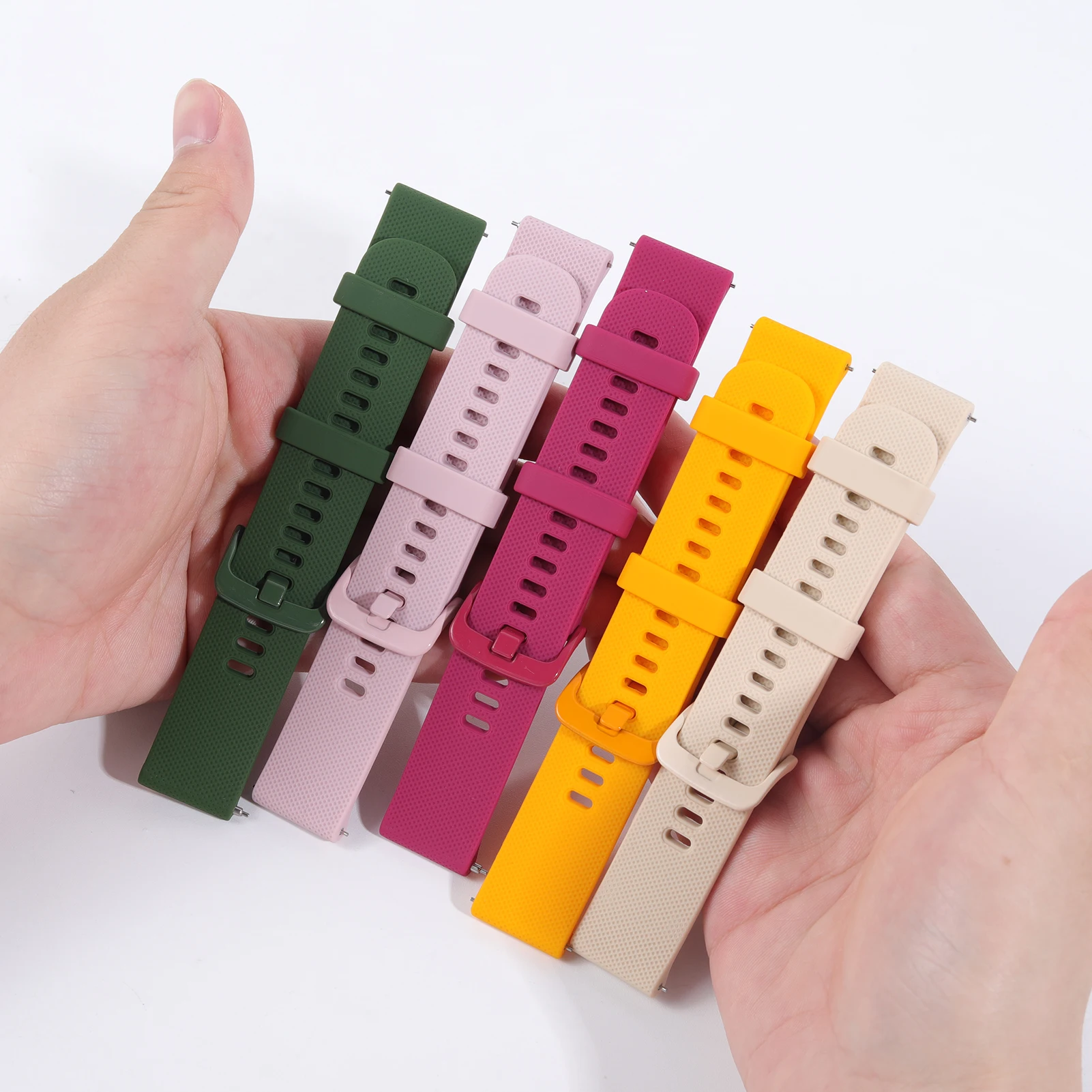 Versatile Silicone Sports Watch Band - Premium Adjustable Strap