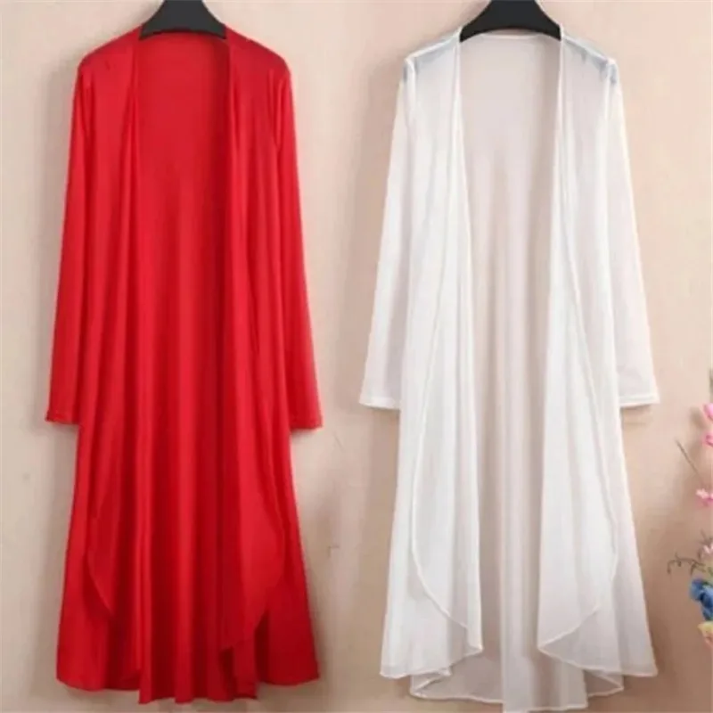 Plus-Size Increase Long Cardigan Tie Shawl National Style Retro Wild Sun Protection Clothing