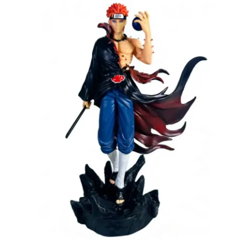 Naruto PVC Handcrafted Ninja Pain GK Statue - Anime Character Collectible Desktop Ornament Doll Gift