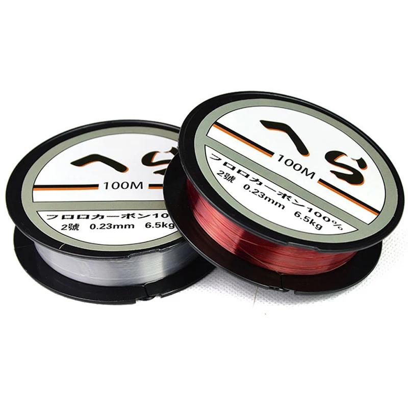 100M Fluoride Compound Fishing Line Carbon Fiber Collar Front Line Flying Fishing Line Fishing Line Fishing 5