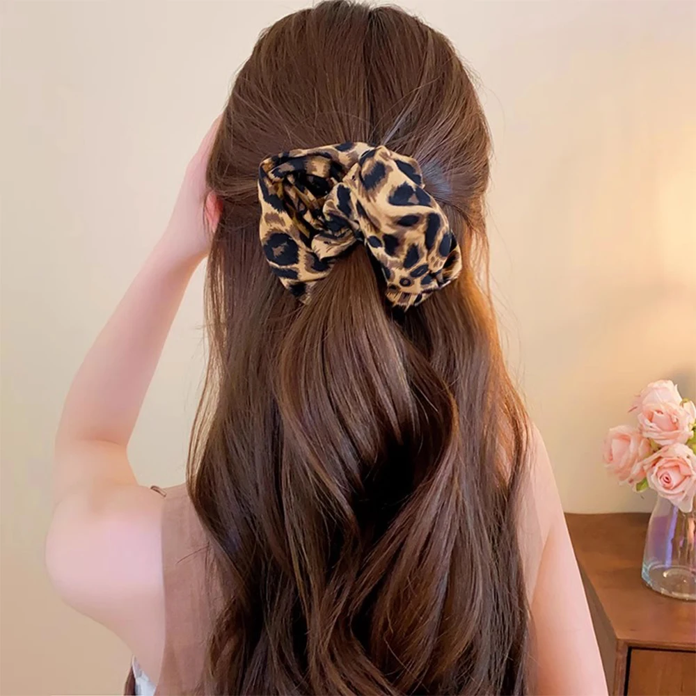 Y2K Leopard Print Hair Bands - Versatile & Chic