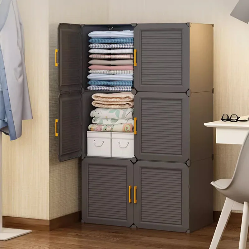 

Storage Organizer Wardrobe Clothes Portable Bedroom Partitions Closet Cabinet Simple Small Watches Ropero Lounge Suite Furniture