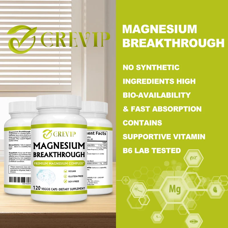Magnesium Breakthrough 7 Forms of Magnesium Natural Sleep and Brain Supplement Supports Muscle Joint and Heart Health magnesium supplement