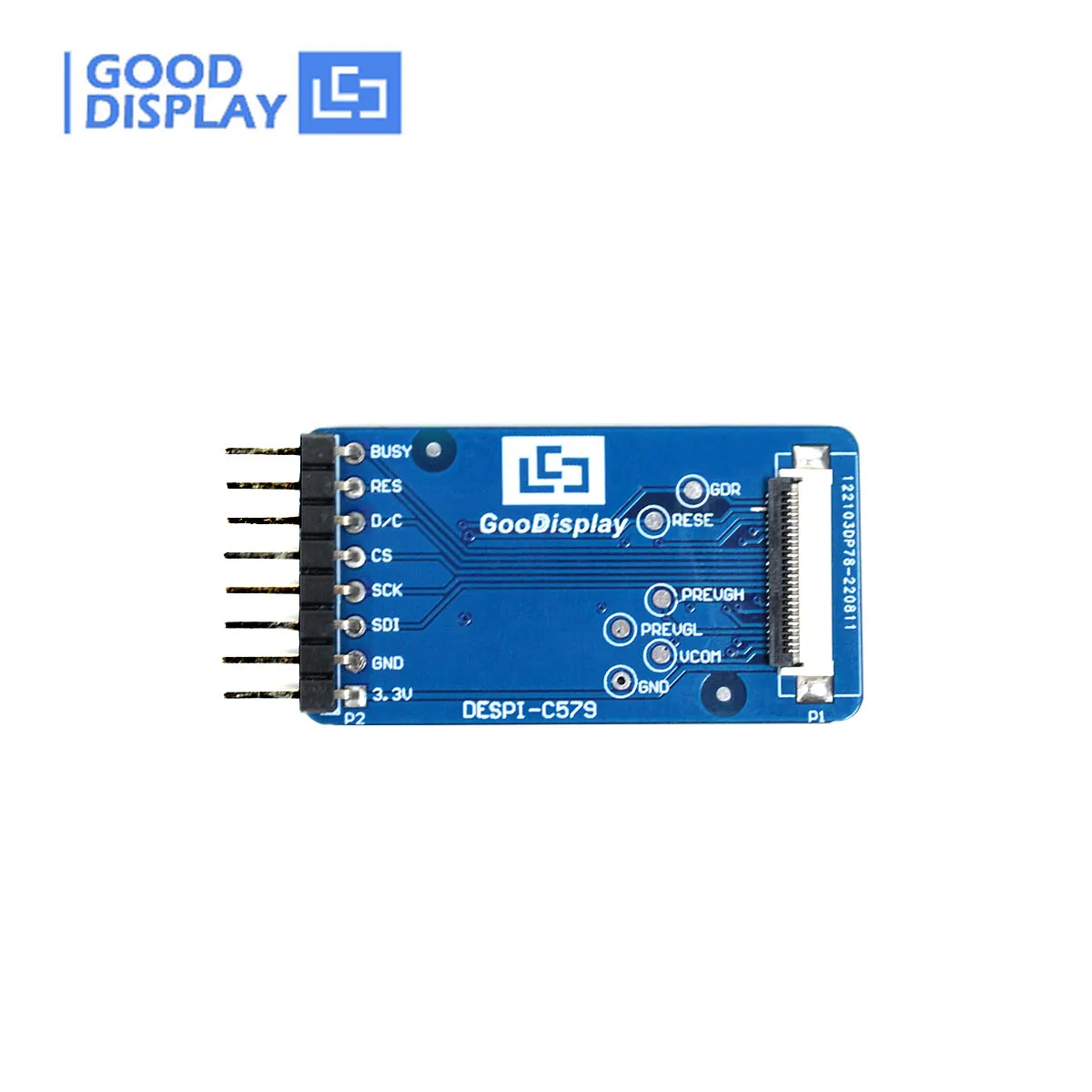 Display com Placa Adaptadora Epaper Color Eink Epd Hat Gdey0579z93 579 - Imagem 4