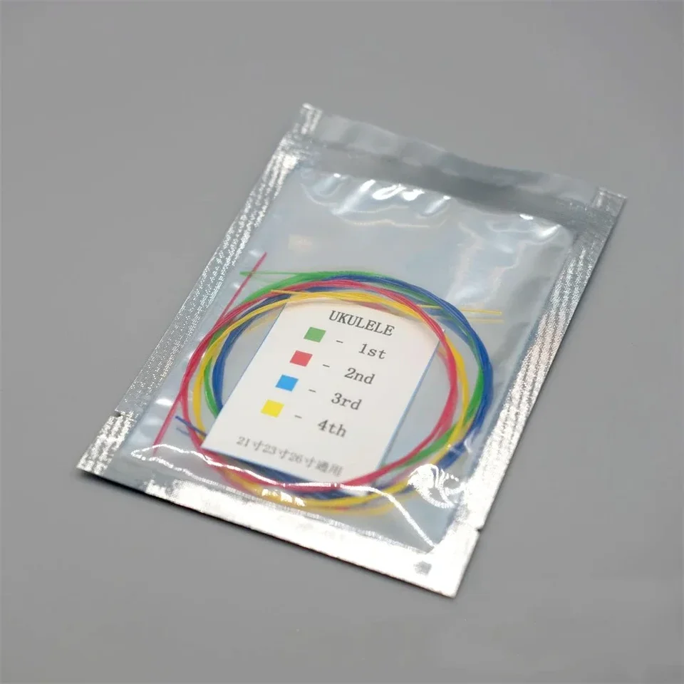 Cordes Ukulélé Colorées En Nylon - Set De 4 Cordes Remplacement - Pour Ukulélé Standard