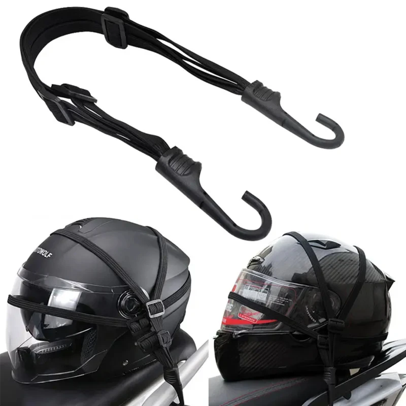Motorcycle Helmet Straps Motorcycle Accessories Hooks Luggage Retractable Elastic Rope Fixed Strap Motos Helmet Luggage Net NEW