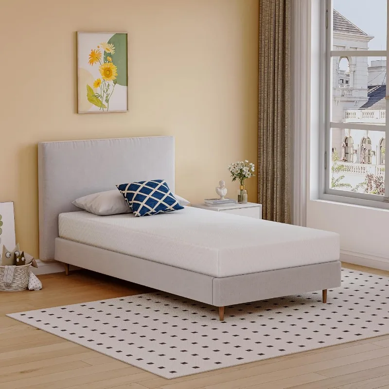 Twin Mattress in a Box, 6 inch Mattresses for Kids Bed Single Size Daybed Individual Bunk, Memory Foam Medium Firm 2