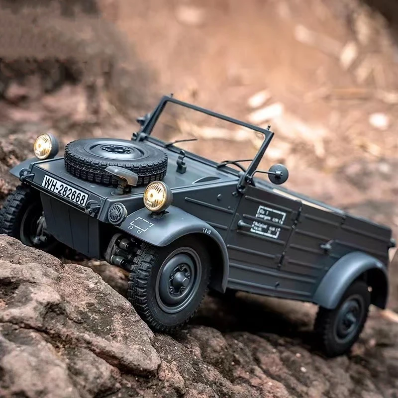 FMS RC Car 1:12 Type82 Kubelwagen Electric Model Four-Wheel Drive Variable Speed Retro Vehicle WWII Kids Adult Toys Gift 1/12 5