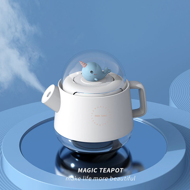 Crystal Air Humidifier for Home Office with Battery USB Rechargeable Gift Idea Ultrasonic Mist Maker Essential Oil Diffuser