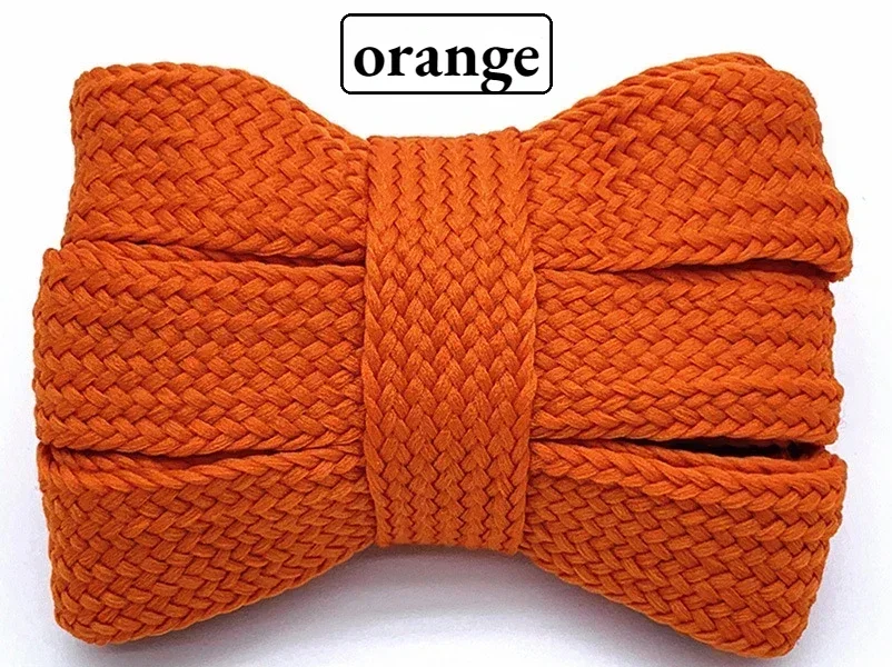 Premium Quality Colored Flat Soft Laces for Sneakers - 2cm Wide, Thickened Design