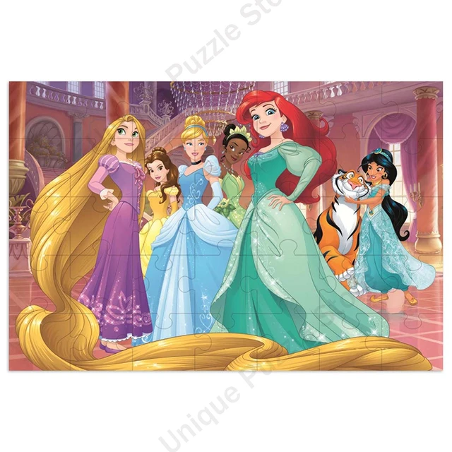 Quebra-cabeça brinquedos disney princesa castelo 300/500/1000 peças quebra- cabeças de madeira crianças brinquedos educativos presentes adultos  impressão clara - AliExpress