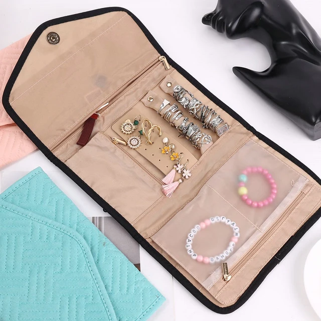 Velvet Travel Jewelry Storage Roll  Bagsmart Travel Jewelry Organizer -  Jewelry - Aliexpress