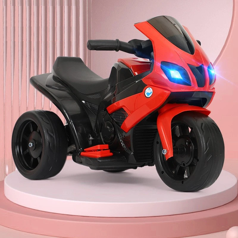 Children Electric Motorcycle Rechargeable Anti-rollover Remote Controlled Toy Motorcycle with Light & Music For 1-3 Years Old