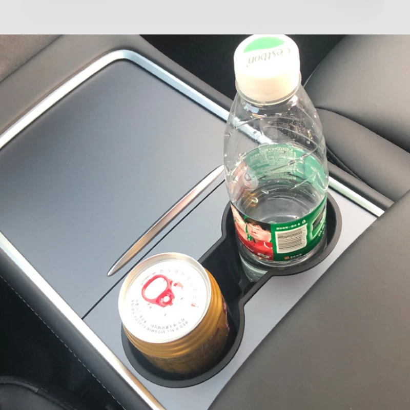 테슬라 모델 3 하이랜드 2024 용 물컵 거치대, 중앙 제어 음료 거치대, 뒷좌석 물컵 커버, 자동차 인테리어 액세서리