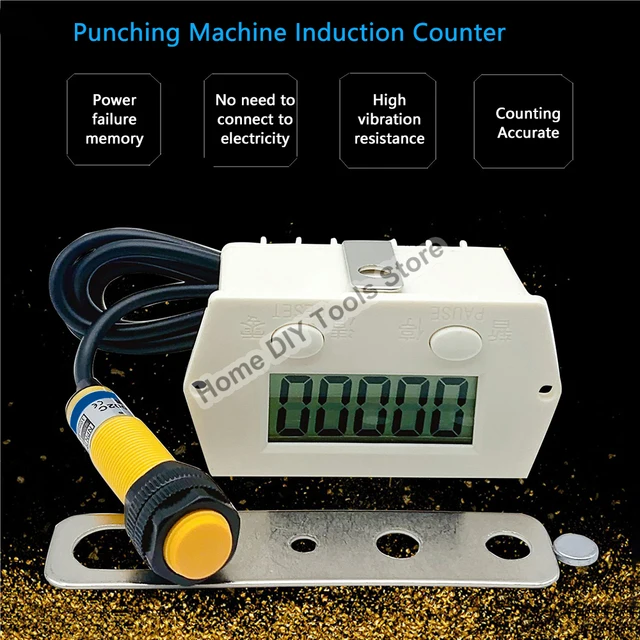 Numérique électronique 5 Affichage Compteur Proximité Industrielle Capteur Magnétique Interrupteur Compteur de Poinçon Induction Automatique Compteur Mètre 1