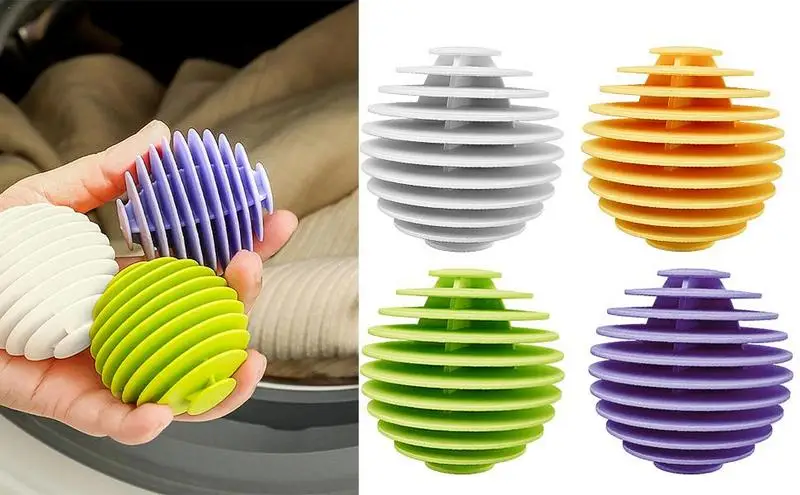 

3pcs Spherical Vane Dryer Balls Pet Hair Remover eco friendly Reusable Washer and Dryer Ball Household Clothes Cleaning Tool