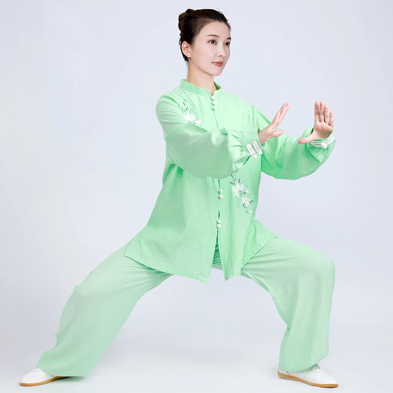 Adult Tai Chi Uniforms Wushu Kung Fu Suit Traditional Chinese Clothing Martial Arts Wing Chun Suit Taichi Exercise Clothing