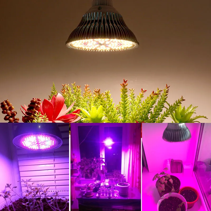 LED Hydroponic Growth Light led grow lamp led plant light growing lamp bulb E27 Grow Bulb Full Spectrum UV Lamp Plant Flower Seedling Supplementary light