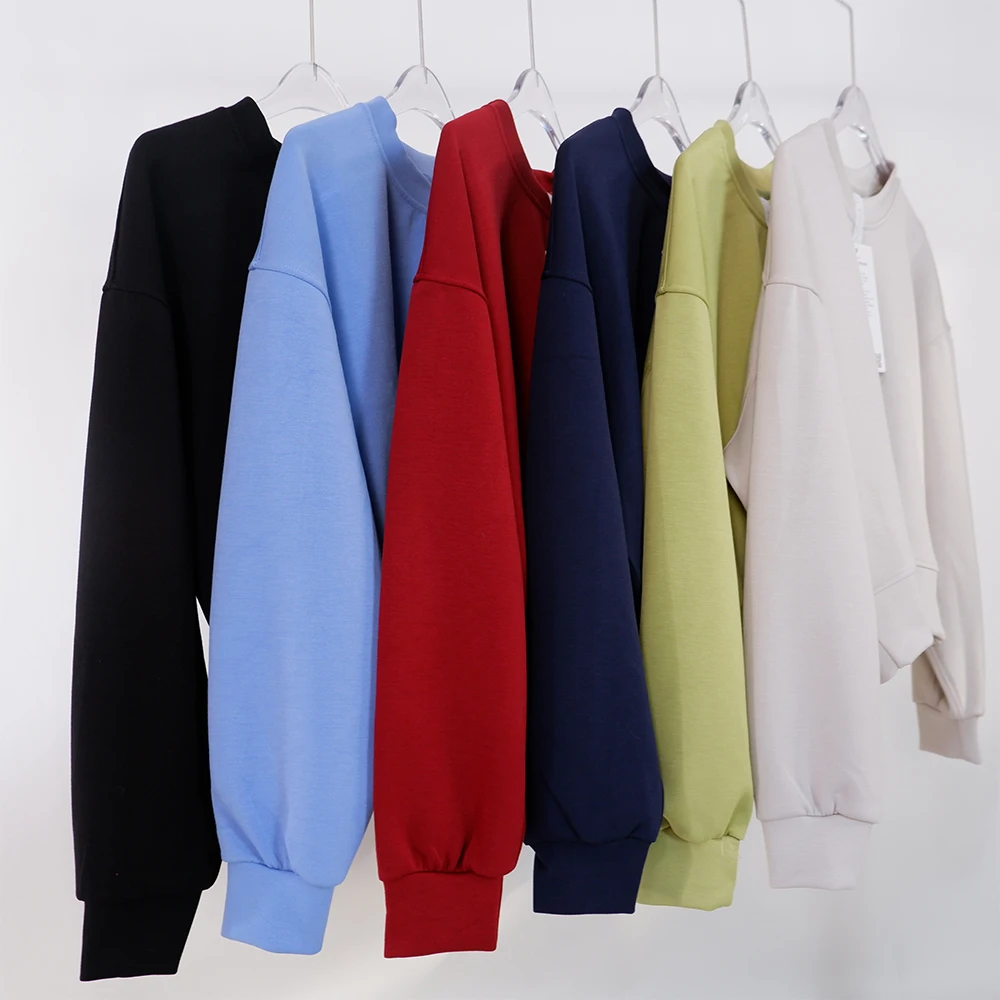 Quick drying yoga clothes women's short high waist round neck sweater long sleeve spandex loose high elastic sports fitness slim women workout jackets