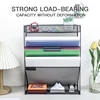 Wall file rack with bottom flat tray, office hanging folder magazine rack, including designer label hook set 2