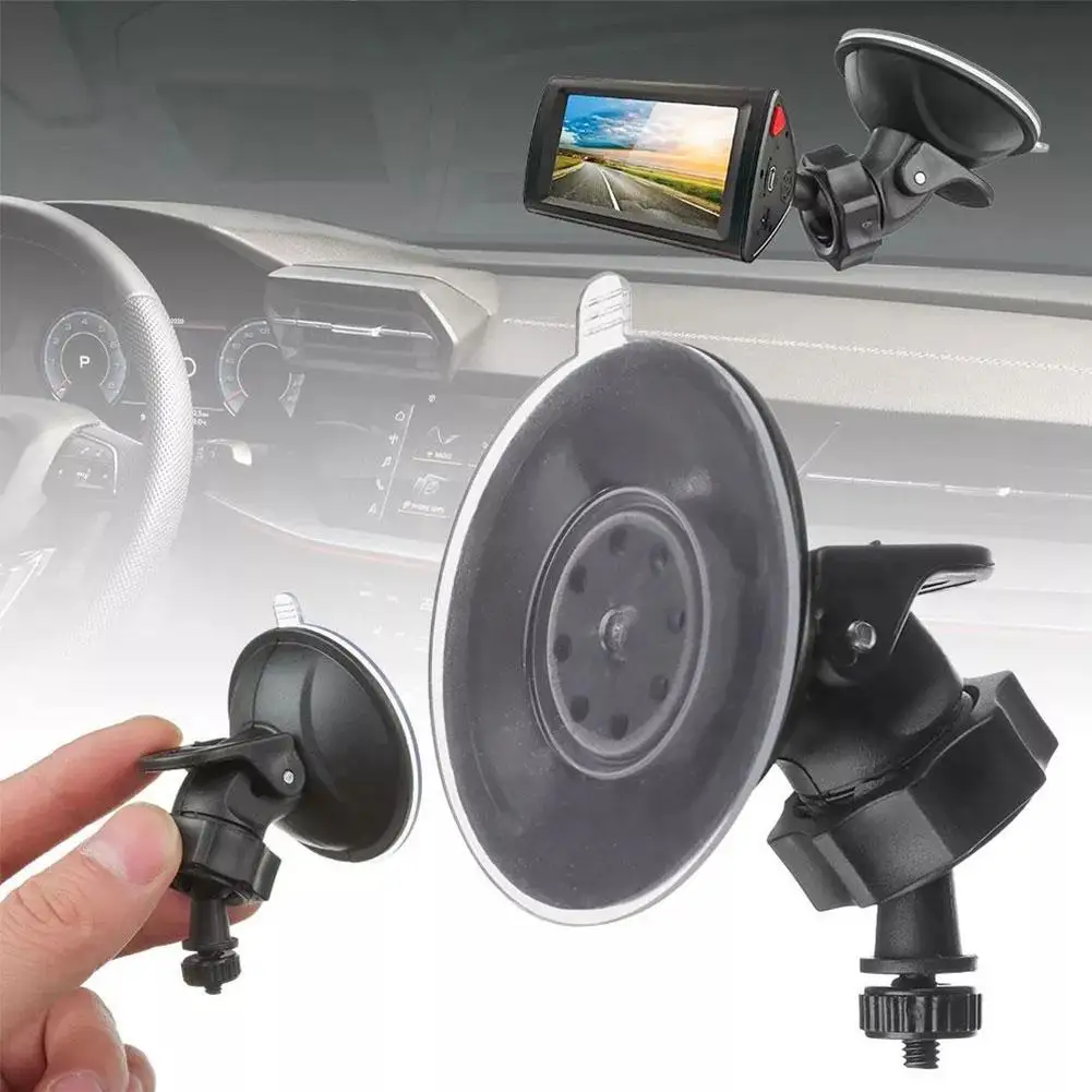 미니 흡입 컵 마운트 삼각대, 자동차 DVR 거치대 DV 카메라 스탠드 나사 거치대, 6mm 커넥터, 전화 브래킷, GPS N4R6
