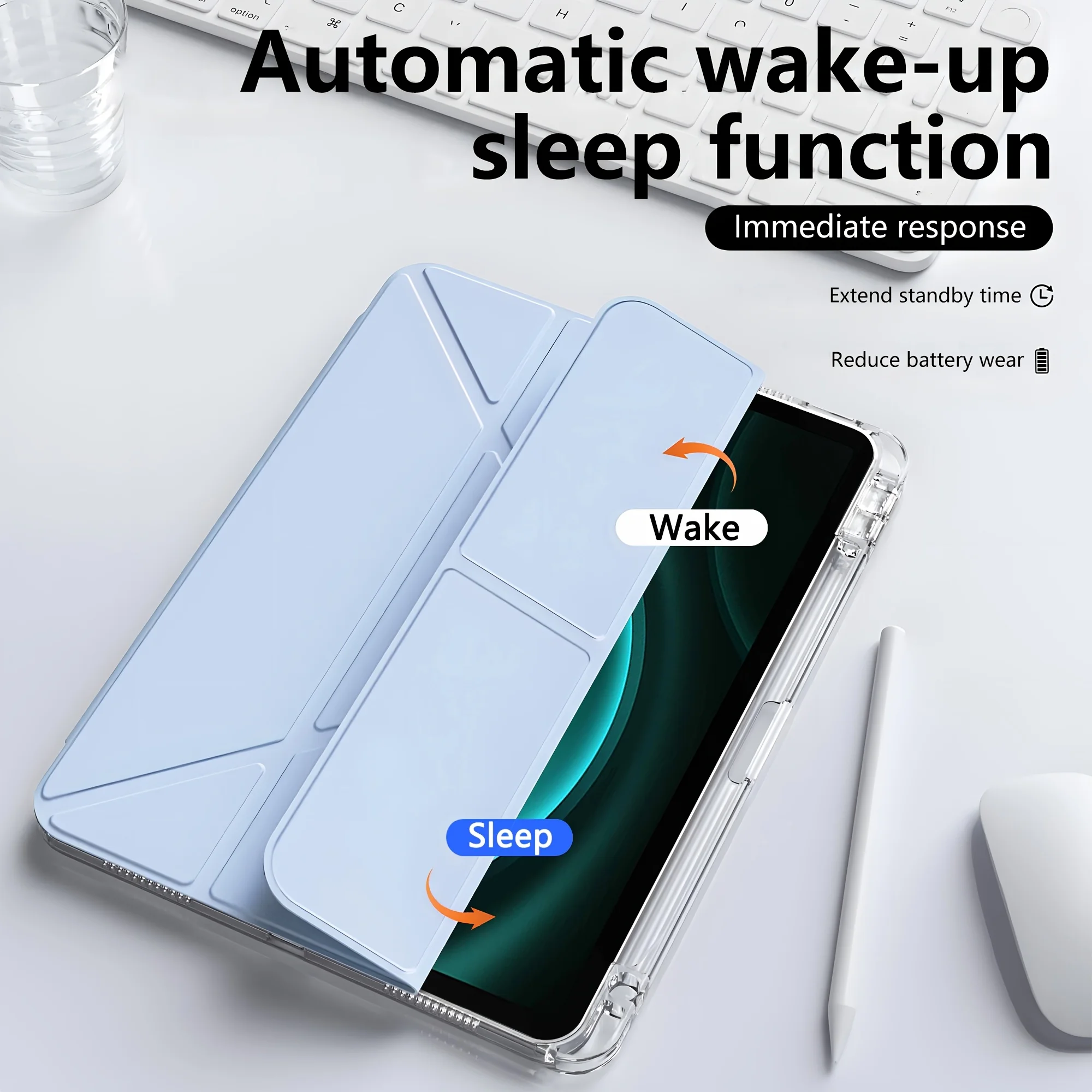 Universal Tablet Case with Smart Cover Protection