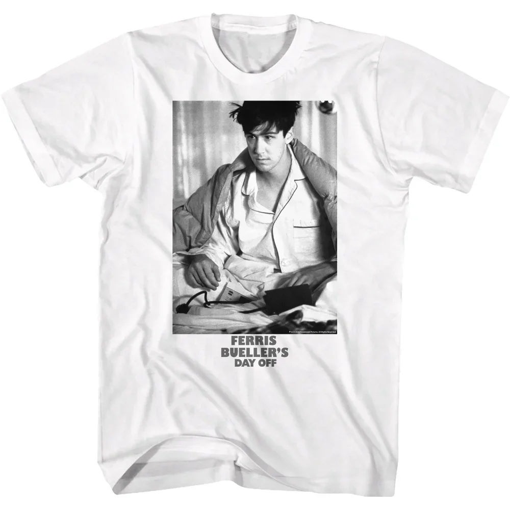 T-Shirt In Bianco E Nero Cameron Photo Ferris Bueller Day Off