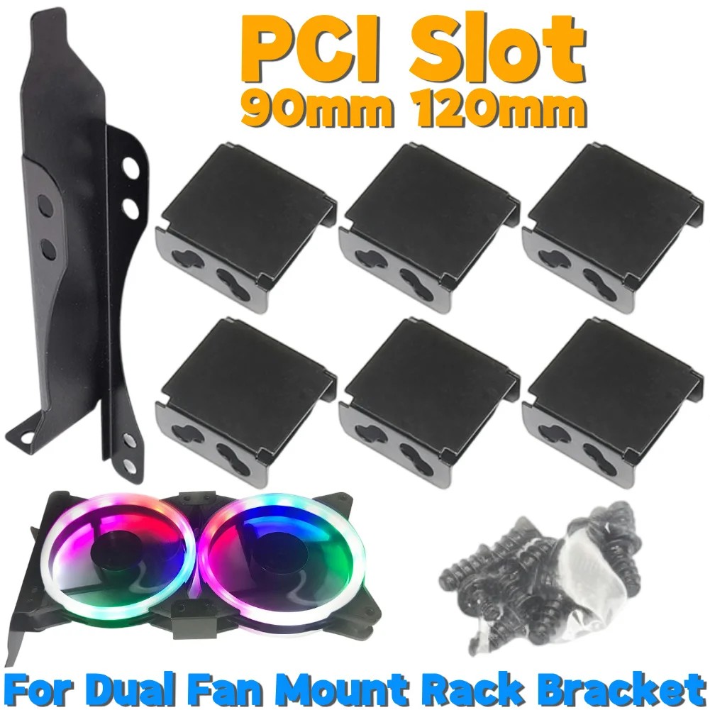 Gpu Bracket Biaungdo PCI Fan Mount Bracket Holds 2x 80mm