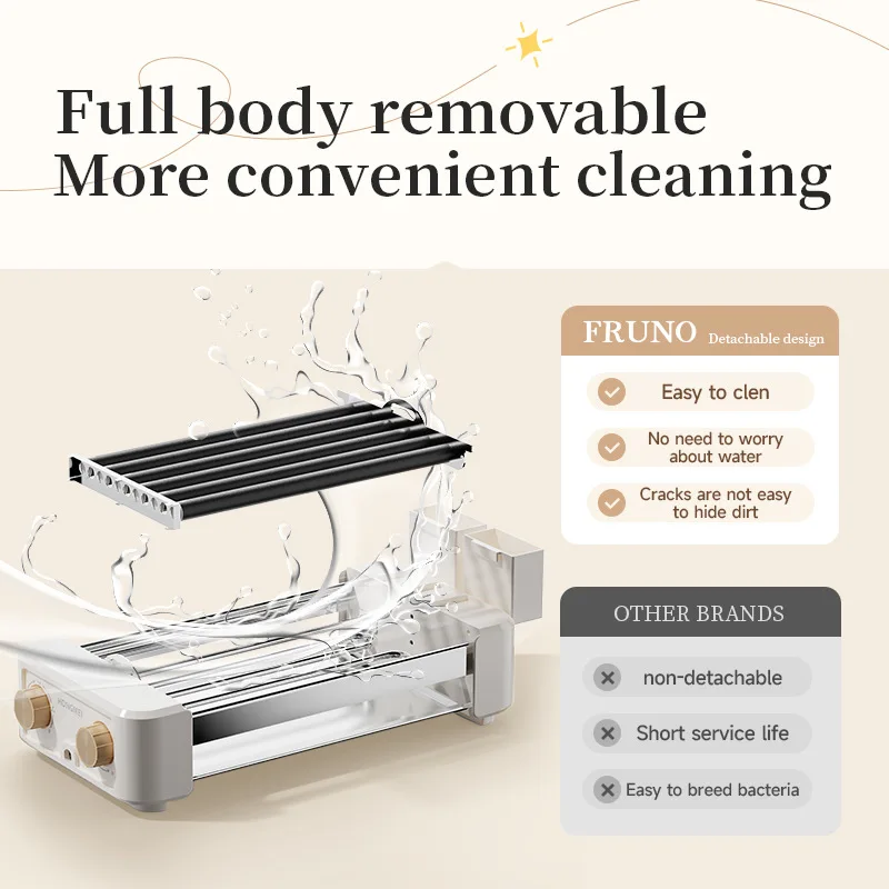 YR Home small hot dog machine dormitory multi-functional sausage grill fully automatic breakfast sausage grill 3