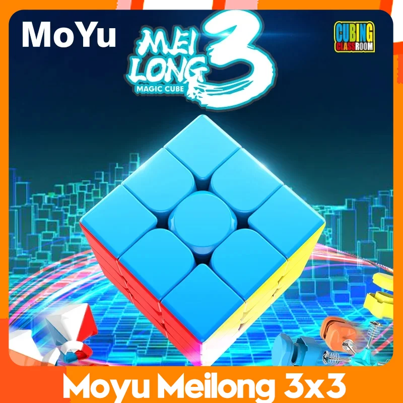 Speed Cube Magic Cube Puzzle 3x3 Stickerless for Children
