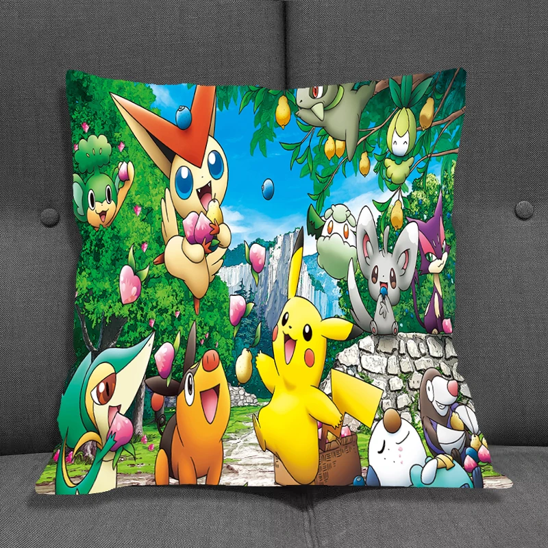 

Cute Pokemon Body Pillow Cases Home Decoration Pillowcases Pikachu Pillows 45cm Cushions Covers Bed Pillows Gengar Cushion Cover