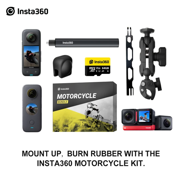 Insta360 X3 and X2 Motor Club - Motorcycle Kit and Accessories of