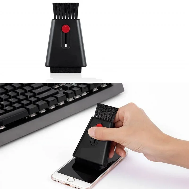 Multi Mini Clean Brush Computer Monitor Keyboard Screen Wipe Retractable Double Head Laptop Phone Screen Duster computer cleaning kit