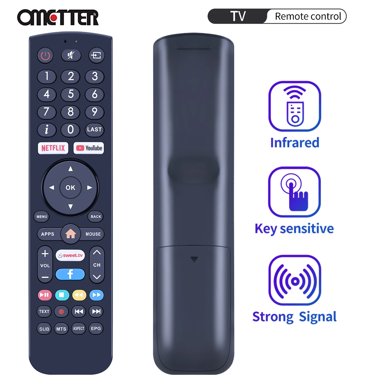 

New for LIBERTON SUMATO 32TP5HDTA1 Smart LCD TV Remote Control