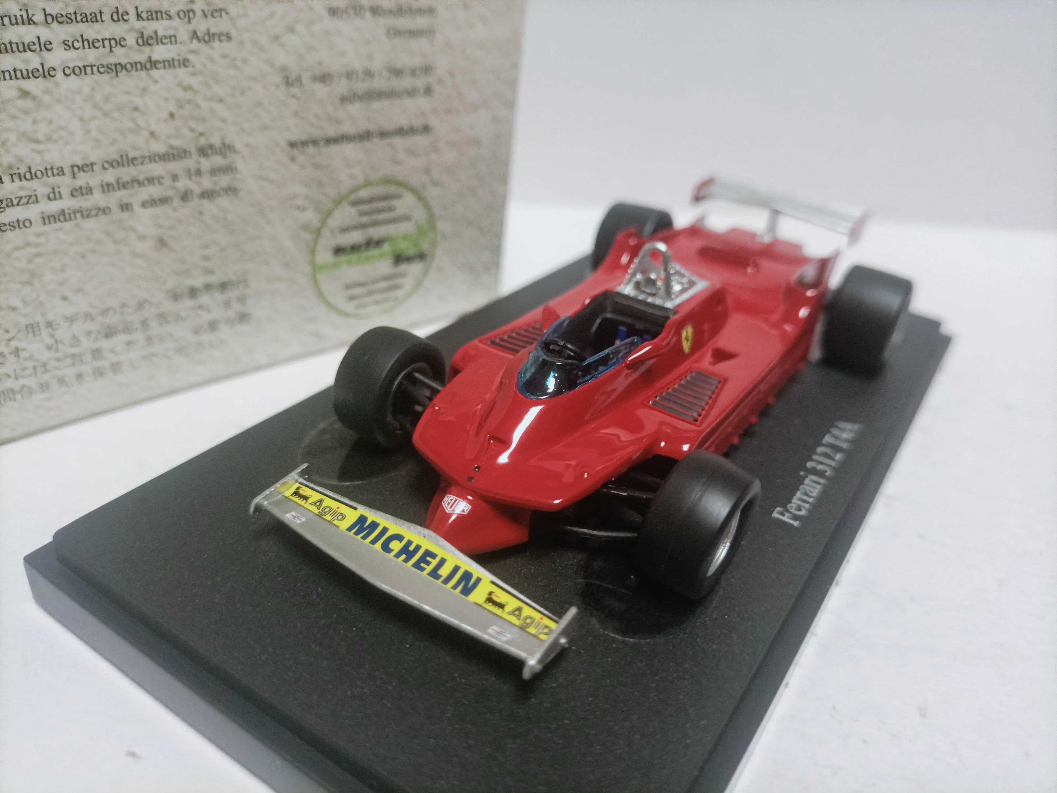 Autocult 1:43 Model Samochodu Formuły 1 Ferrari 312 T4a T4 A F1 1979, Zabawka Kolekcjonerska, Ozdoba, Prezent