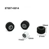 50 58PCS Mini Cars Wheel Axles Pack Tires 8 Models Building Blocks Parts MOC Enlighten Toys For Kids Assembly Small Bricks 3