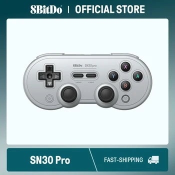 8BitDo - SN30 Pro 무선 블루투스 게임 컨트롤러, 닌텐도 스위치 PC 윈도우 10 11 스팀 데크 안드로이드 macOS 지원