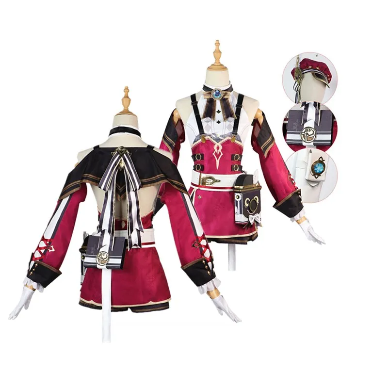 

Charlotte Cosplay Genshin Impact Costume Women Dress Outfits Halloween Carnival Party Disguise Suit