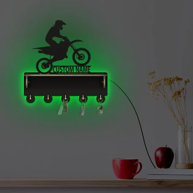 Dirt Bike Key Hook Cound Found A Man Cave Garage Motocross Racing Többcélú Tartó Tartós Ruhadarab Szervező Motoros Ajándék - Image 6