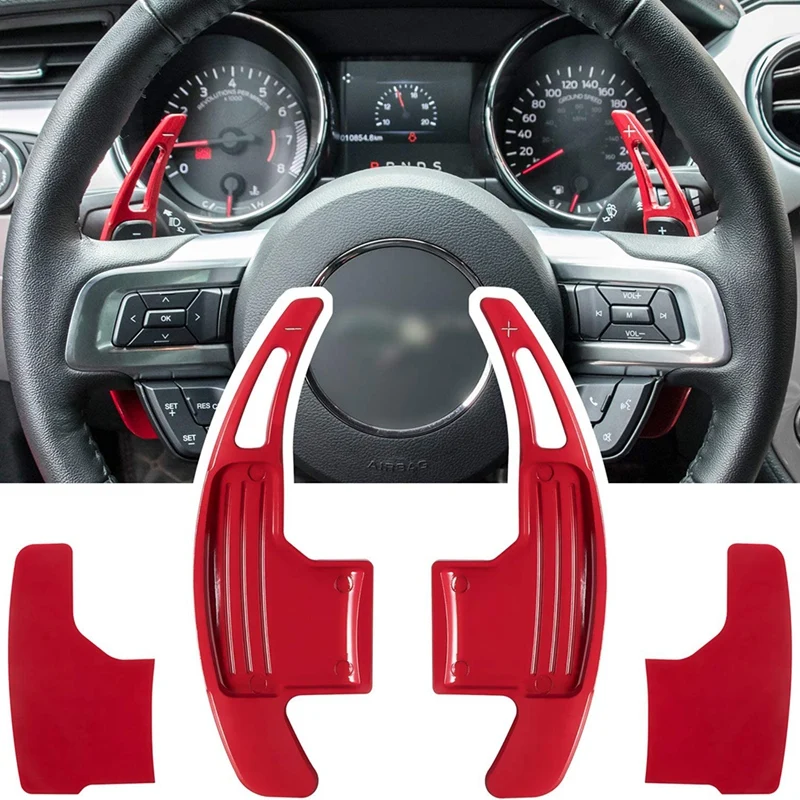 

Steering Wheel Shift Paddle Extended Shifter Trim Cover For Ford Mustang 2015-2021 Accessories Aluminum Alloy