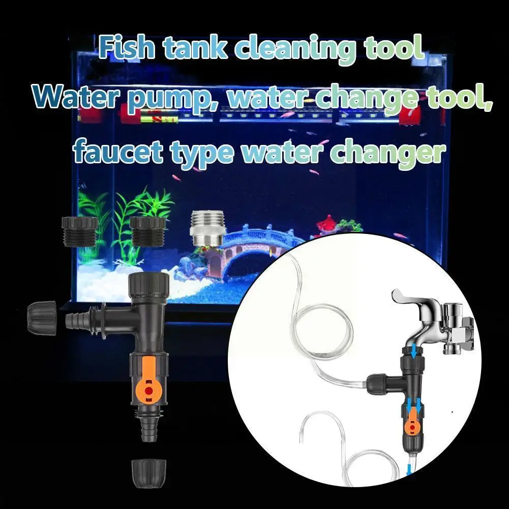 Auto Aquarium Water Changer Kit Faucet Adapter Water Cleaner Tools