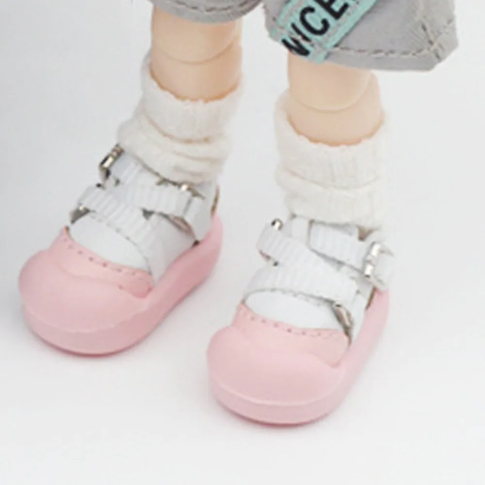Fashion OB11 1/12 Dolls Doll Shoes BJD Soft Dolls Soft Glue Shoes Small MJD BJD Doll Shoes Idol Dolls
