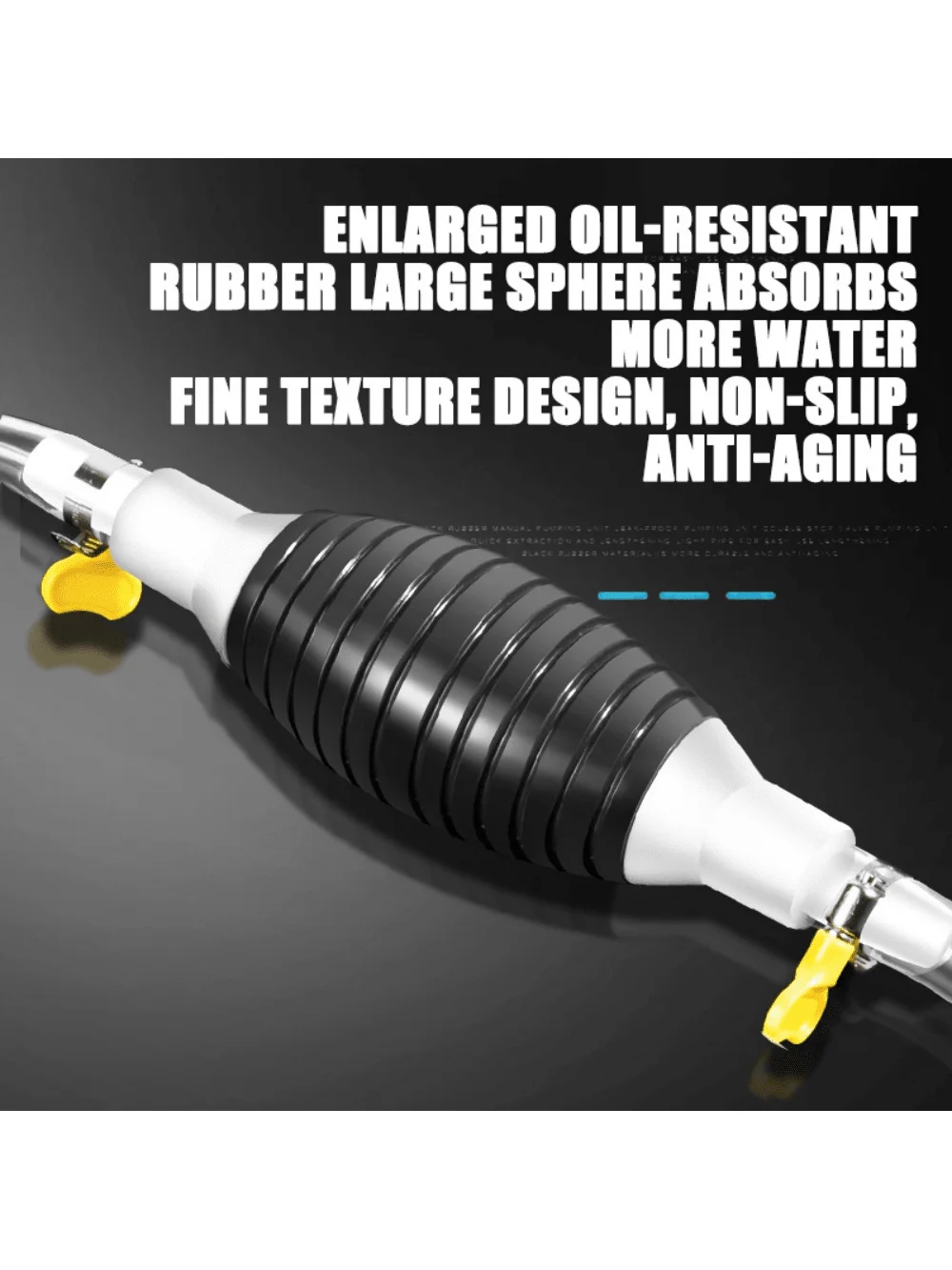 Efficient Manual Fuel Transfer-Portable Hand Priming Tool For Gas,, Oil, And Water