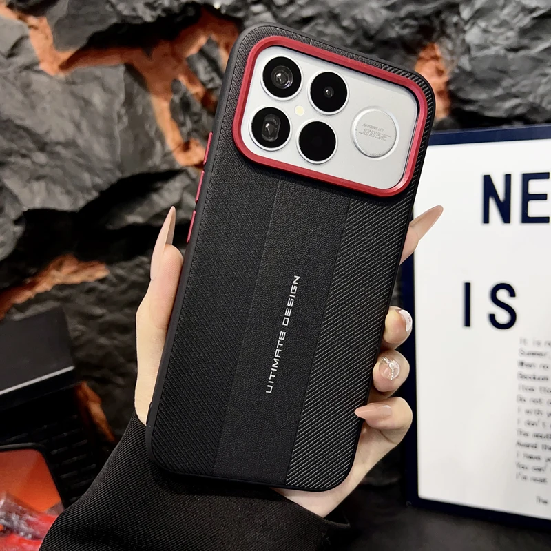Luxury PU Leather Shockproof Phone Case with Soft TPU Bumper Protection